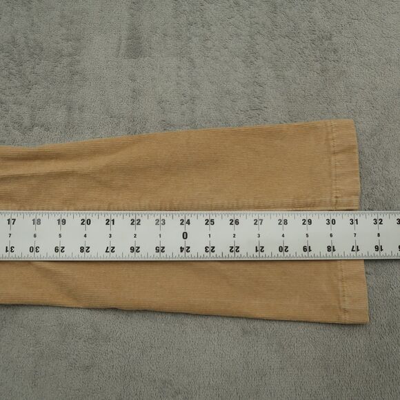 American Eagle Jeans Women's Size 2R Tan High-Rise Corduroy Kick Boot 31" Inseam - Picture 4 of 16